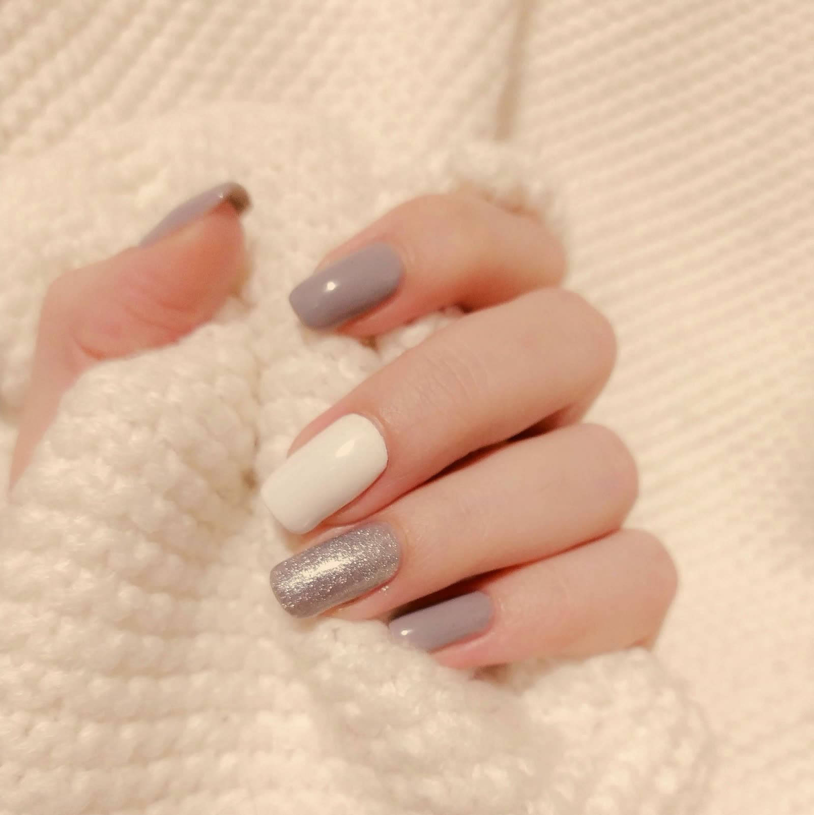 A deep chocolate manicure